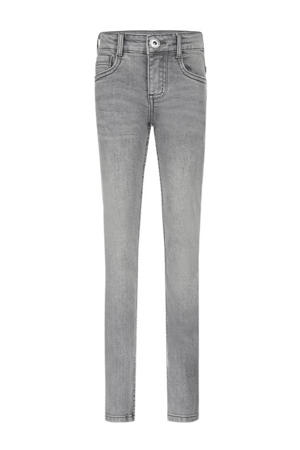 skinny jeans met slijtage grey jeans