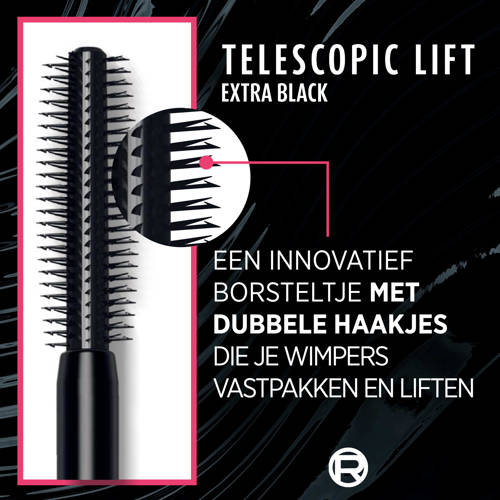 L'Oréal Paris Telescopic Lift mascara – Extra Black Zwart