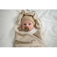 thumbnail: Lodger baby muts Seersucker Beige