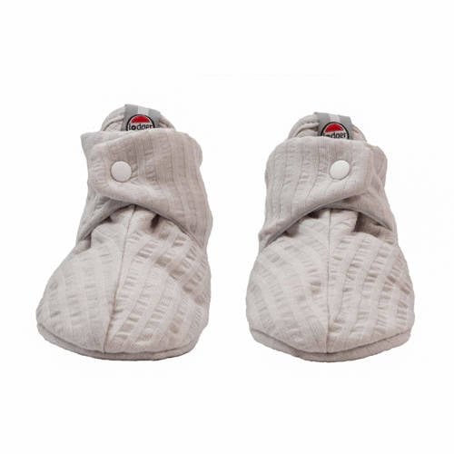 Lodger baby slofjes Seersucker Steel Grijs Jongens/Meisjes Katoen Effen