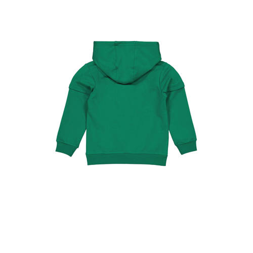 Quapi hoodie ALEXQW233 groen Sweater Jongens Katoen Capuchon 74
