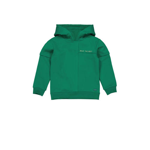 Quapi hoodie ALEXQW233 groen Sweater Jongens Katoen Capuchon