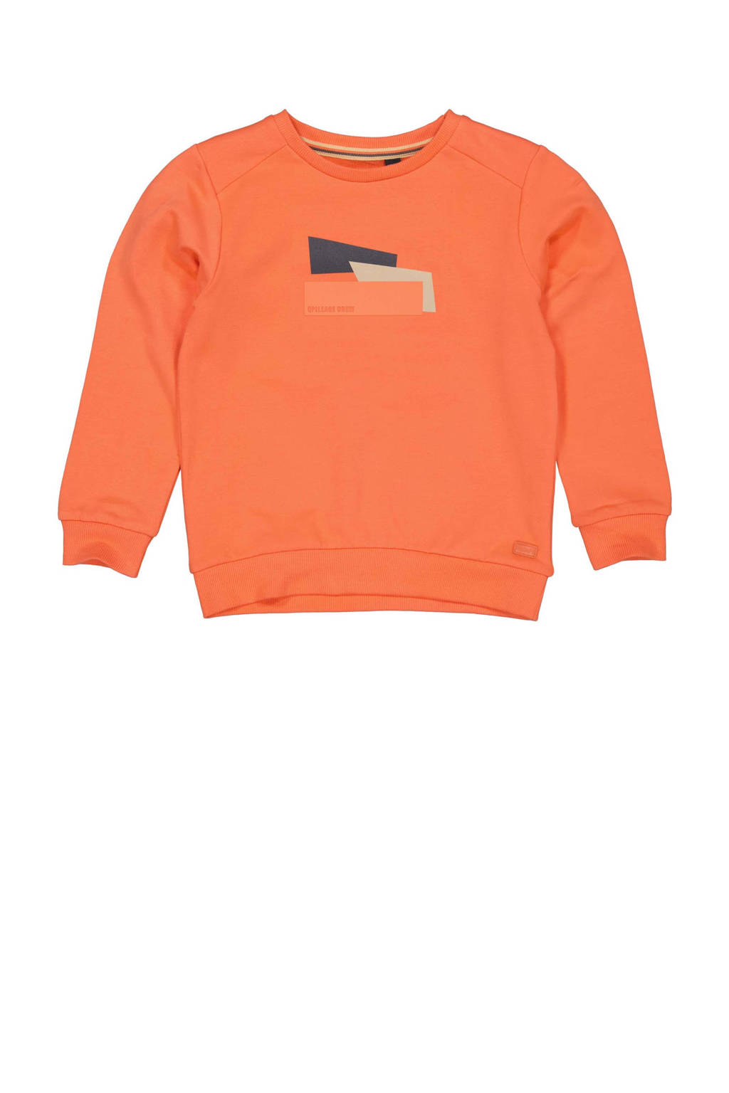 sweater met printopdruk oranje