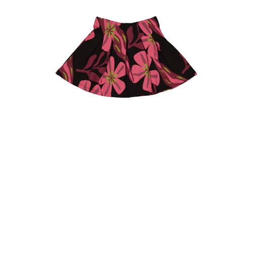 Quapi gebloemde rok AVI roze zwart groen Meisjes Katoen Bloemen 74