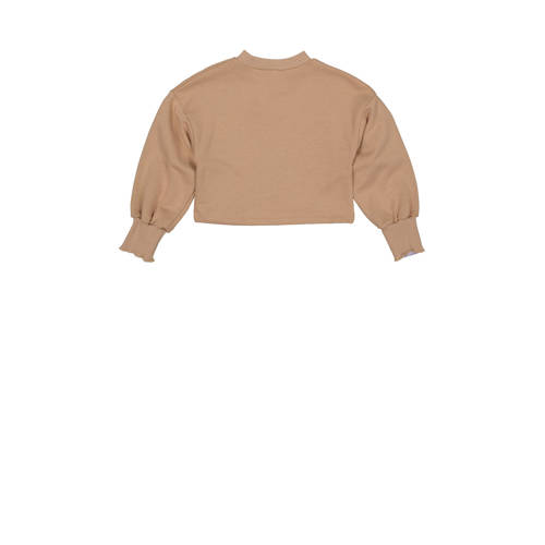 LEVV trui FILUU beige Meisjes Sweat Ronde hals Effen 140
