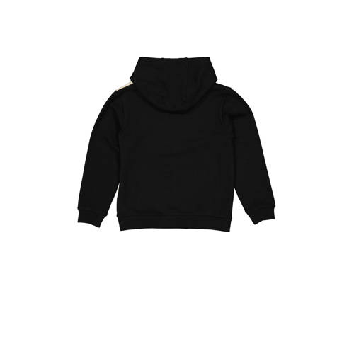 LEVV hoodie FOPPE zwart off white geel Sweater Meerkleurig 116