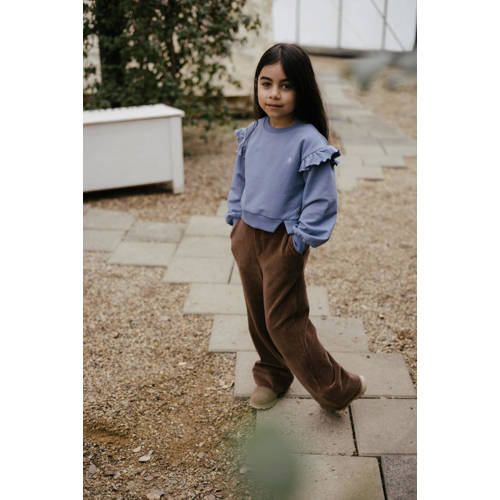 LEVV corduroy broek GUUSKE bruin Effen 80 | Broek van