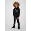 Vingino x Messi skinny joggingbroek Siquel met zijstreep zwart