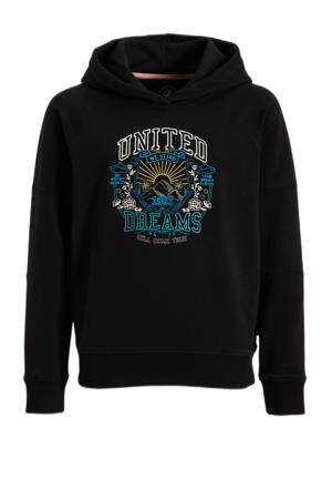 hoodie Nova met printopdruk zwart