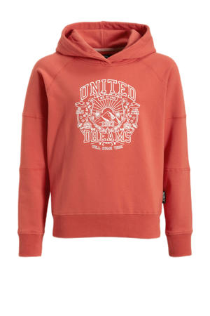hoodie Nova met printopdruk terra