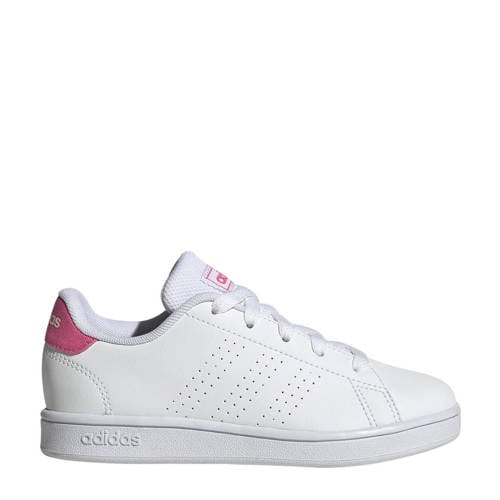 adidas Sportswear Advantage sneakers wit/roze Jongens/Meisjes Imitatieleer