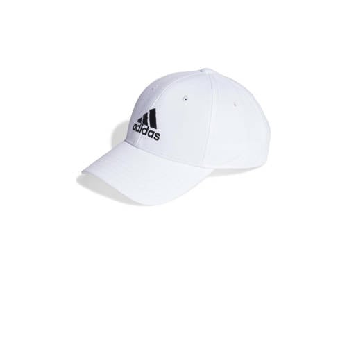 adidas Performance sportpet wit/zwart Effen | Sportpet van adidas