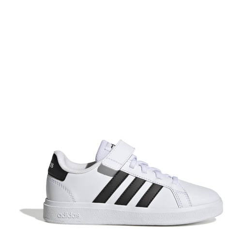 adidas Sportswear Grand Court 2.0 sneakers wit/zwart Jongens/Meisjes Imitatieleer