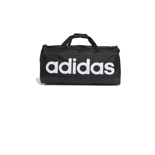 adidas Performance sporttas Linear Duffel 63 L zwart/wit Logo