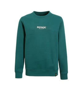 Petrol Industries sweater met logo blauw