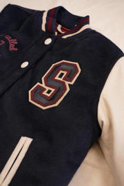 thumbnail: Street called Madison baseball jacket SAM met logo blauw/wit