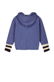 thumbnail: Street called Madison hoodie YES SIR met logo helderblauw/ecru