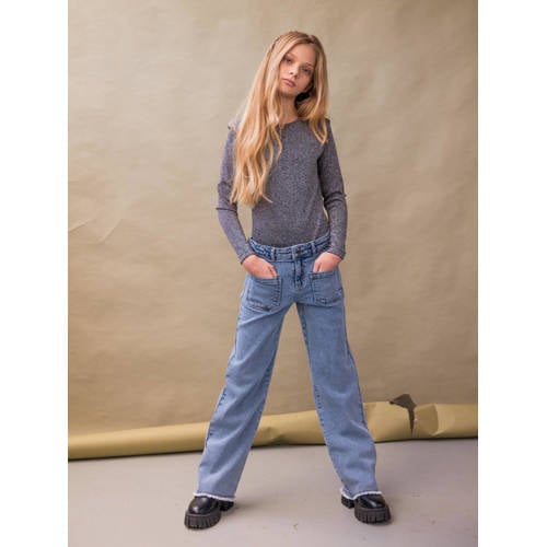 Street called Madison straight fit jeans JUDY denim Blauw Meisjes Stretchdenim - 128
