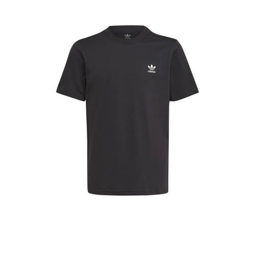 adidas Originals T-shirt met logo zwart Jongens/Meisjes Katoen Ronde hals