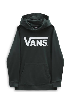 hoodie met logo donkergroen