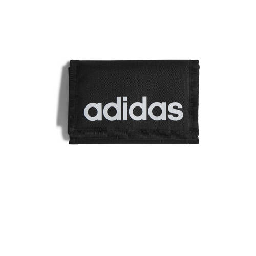 adidas Performance portemonnee met logo zwart/wit Jongens/Meisjes Gerecycled polyester