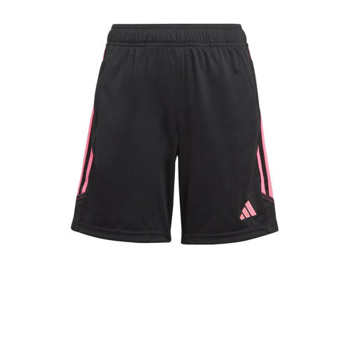 adidas Performance Junior voetbalshort zwart/roze Sportbroek Jongens/Meisjes Gerecycled dons