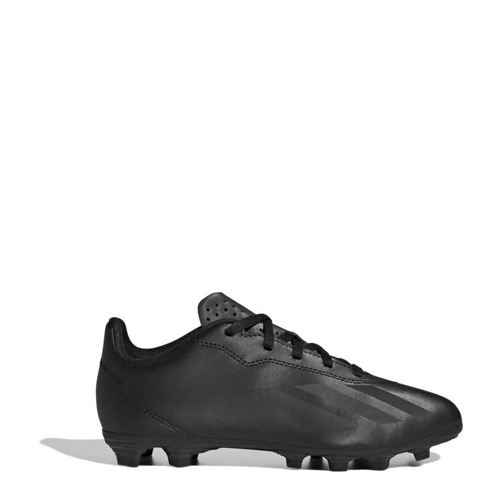 Zwarte jongens en meisjes adidas Performance X Crazyfast.4 junior voetbalschoenen van gecoat textiel/voering: mesh/voetbed: eva