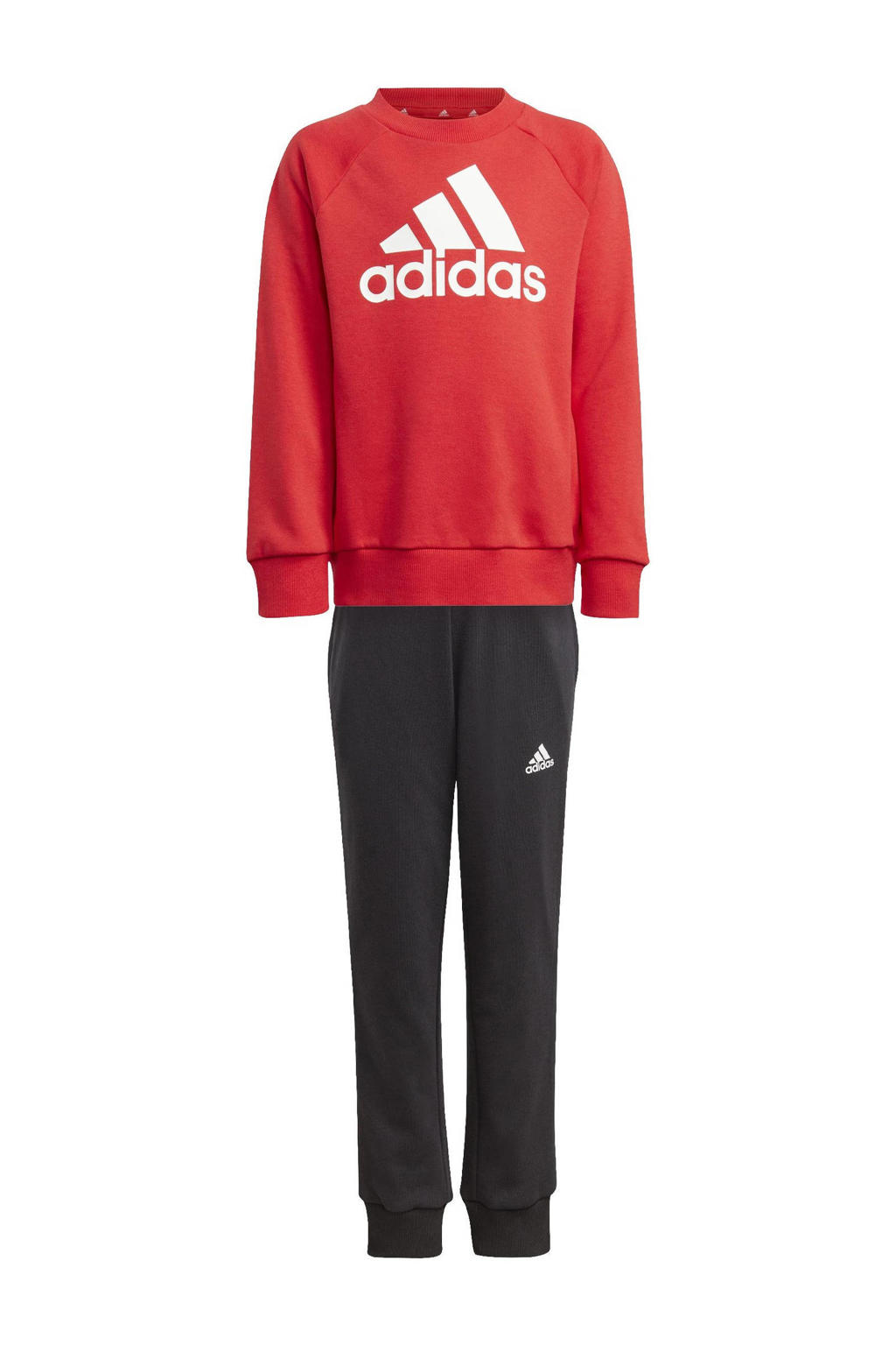 adidas Sportswear   joggingpak rood/zwart