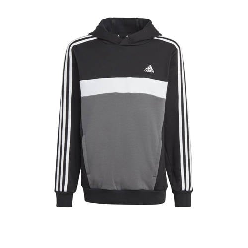 adidas Sportswear hoodie zwart/wit/grijs Sweater Meerkleurig