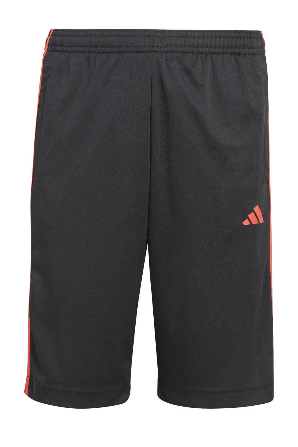 regular fit short met logo zwart/rood