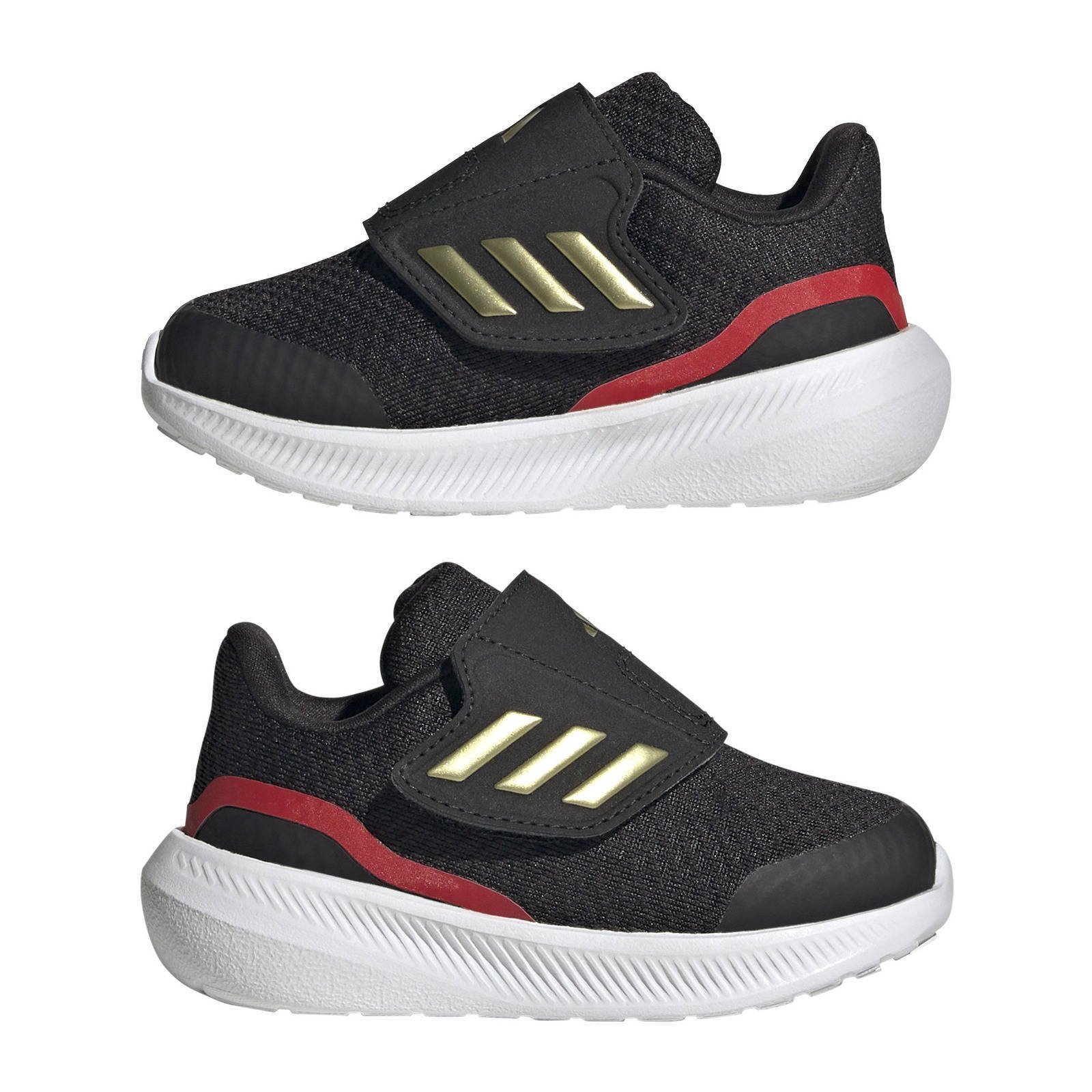 Adidas sneaker zwart top goud