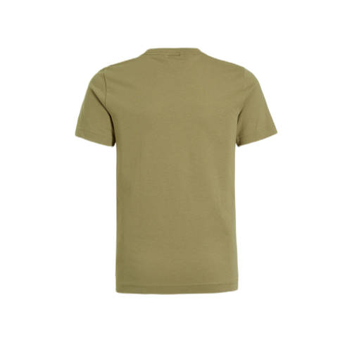 Adidas Sportswear T-shirt groen Jongens Katoen Ronde hals Logo 116