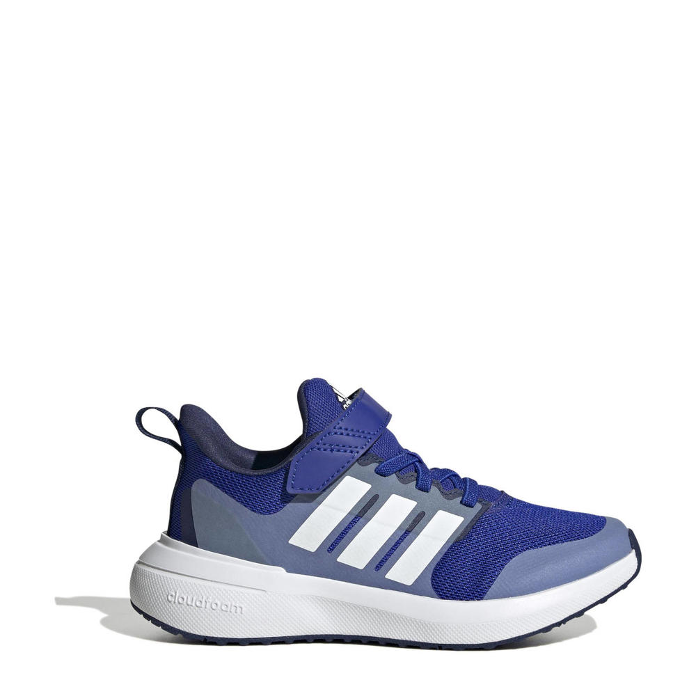 Blauw, wit en kobaltblauwe jongens en meisjes adidas Sportswear FortaRun 2.0 sneakers van mesh met veters