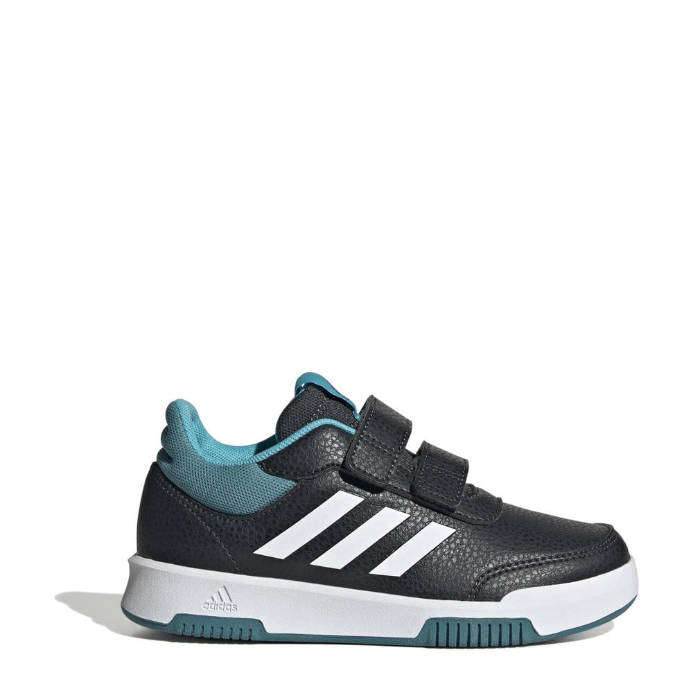 Antraciet, wit en turquoise jongens en meisjes adidas Sportswear Tensaur Sport 2.0 sneakers van imitatieleer met veters