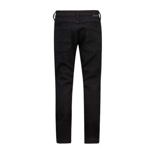 Retour Denim straight fit jeans Wulf black out Zwart Jongens Stretchdenim 104