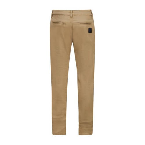 Retour Jeans tapered fit broek Cas licht camel Bruin Jongens Stretchkatoen 122 128