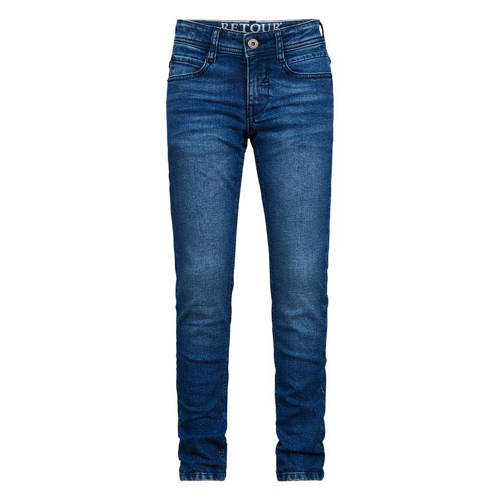 Retour Jeans skinny fit jeans Sivar medium blue denim Blauw Jongens Stretchdenim 