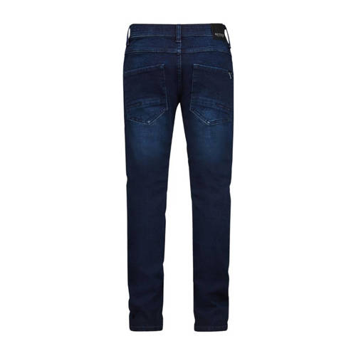 Retour Jeans tapered fit jeans Wyatt dark blue denim Blauw Jongens Stretchdenim 104