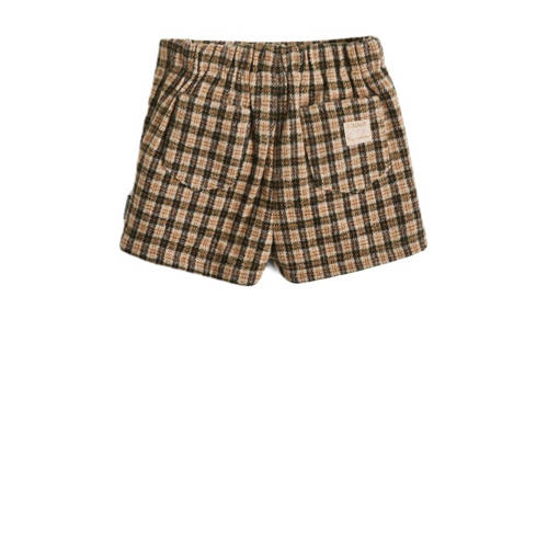 Retour Jeans Retour X Anouk Matton skort beige zwart Rok Meisjes Polyester Ruit 104