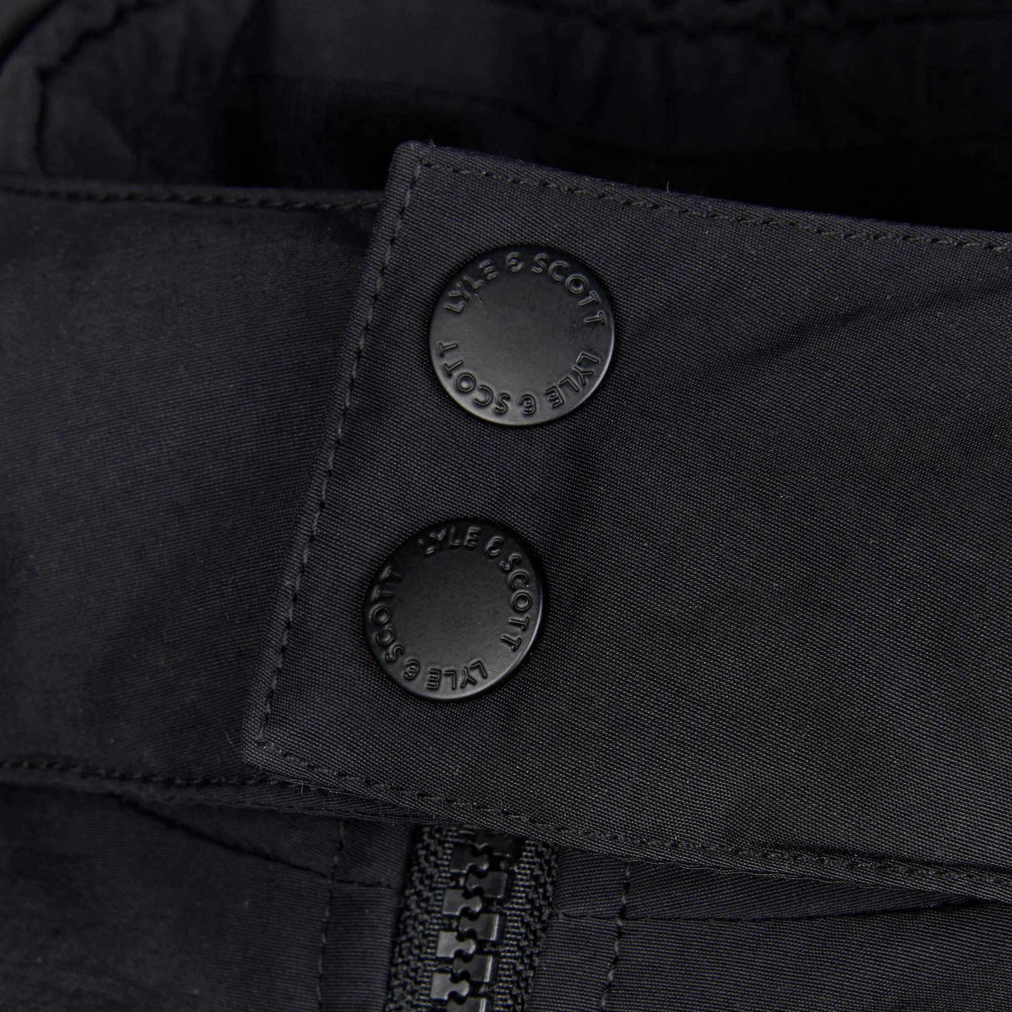 Lyle & Scott gewatteerde winterjas zwart | kleertjes.com