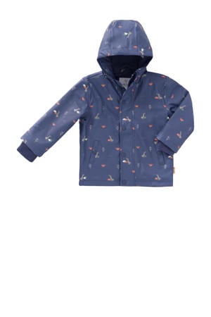 regenjas van polyester blauw