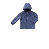 thumbnail: Blauwe jongens en meisjes Fresk regenjas van polyester met lange mouwen, capuchon en ritssluiting
