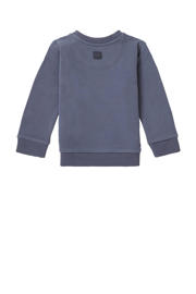thumbnail: Blauwe jongens Noppies baby sweater Tubac met printopdruk, lange mouwen, ronde hals en knoopsluiting