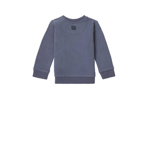 Noppies baby sweater Tubac met printopdruk grijsblauw Printopdruk 50