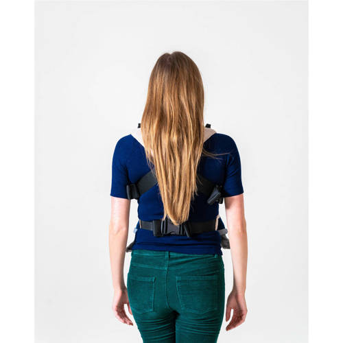 ByKay Click Carrier classic draagzak Rib Velvet Almond Sand Ecru