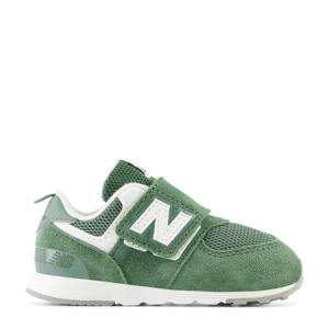 574  sneakers mosgroen/wit