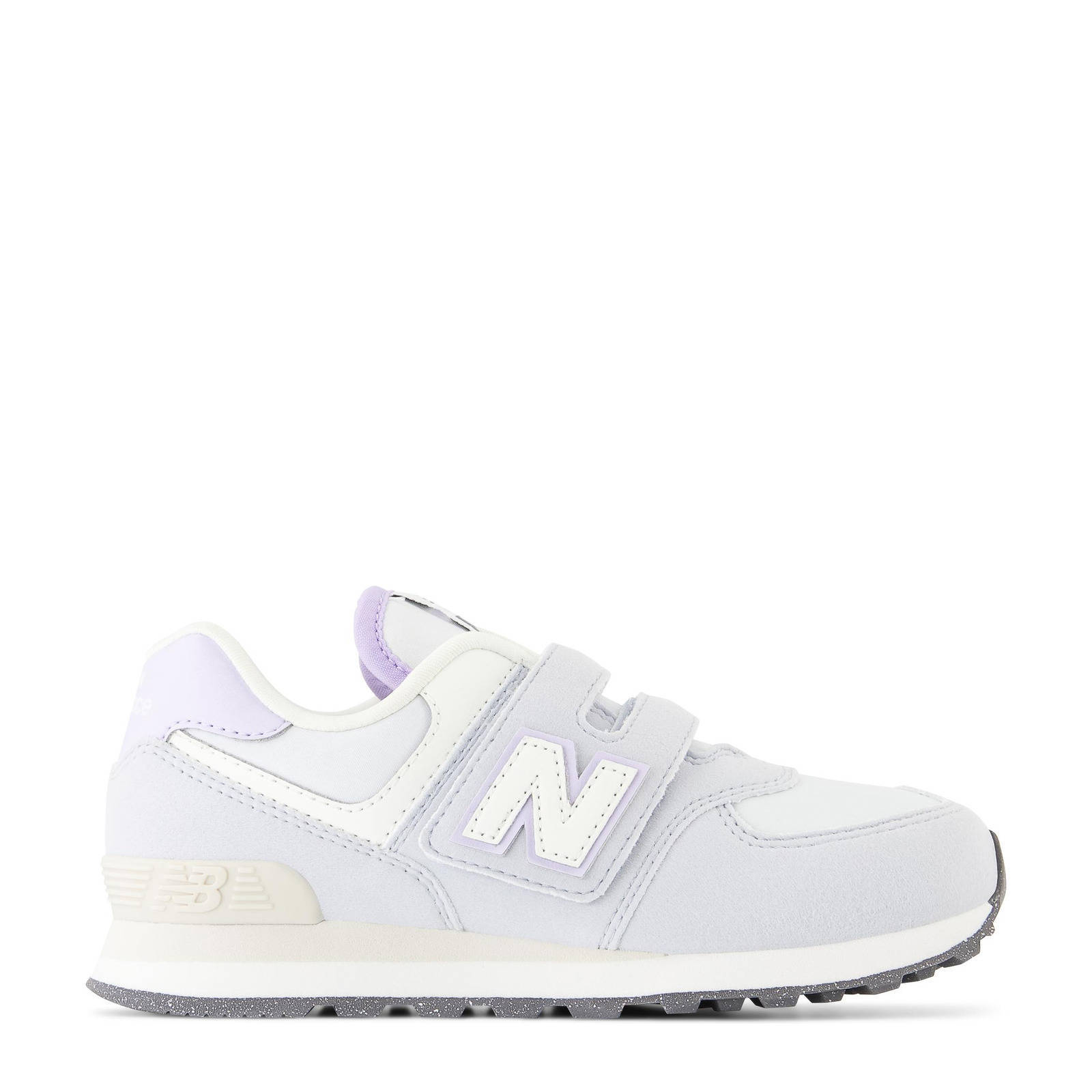 New Balance 574 V1 sneakers lichtgrijs lila kleertjes