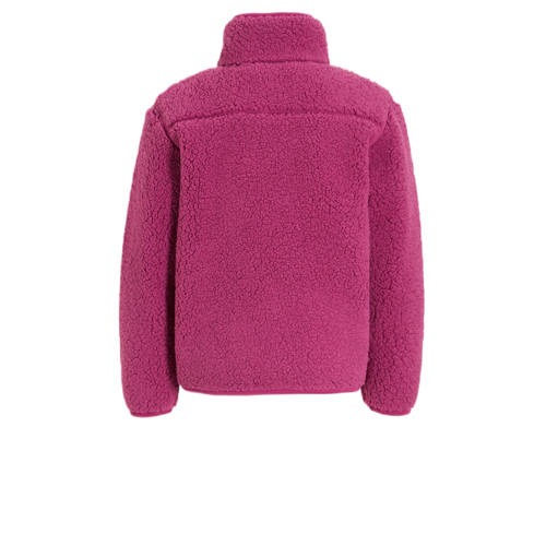 Anytime teddy fleece vest magenta Paars Meerkleurig 110 116