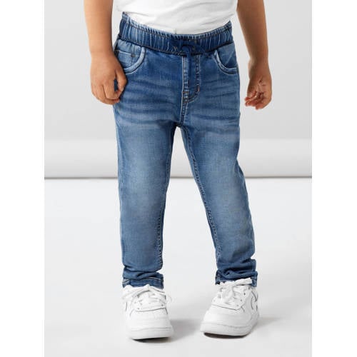 NAME IT MINI slim fit jeans NMMRYAN medium blue denim Blauw Jongens Jog denim - 104