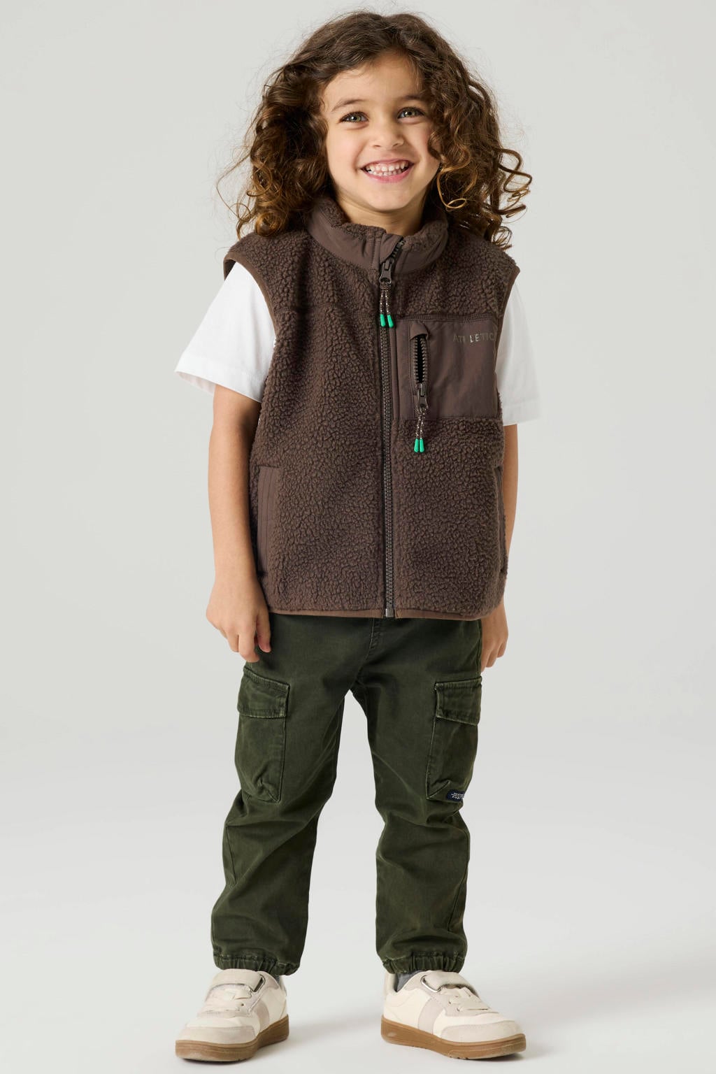 NAME IT MINI loose fit cargobroek NMMBEN donkergroen